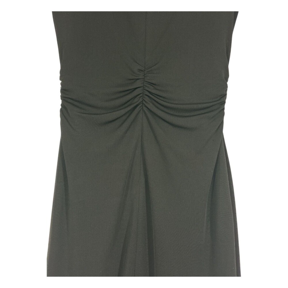 Vintage David Meister Black Ruched Dress Size 8 Carolyn Bessette Kennedy Style U - Picture 6 of 9